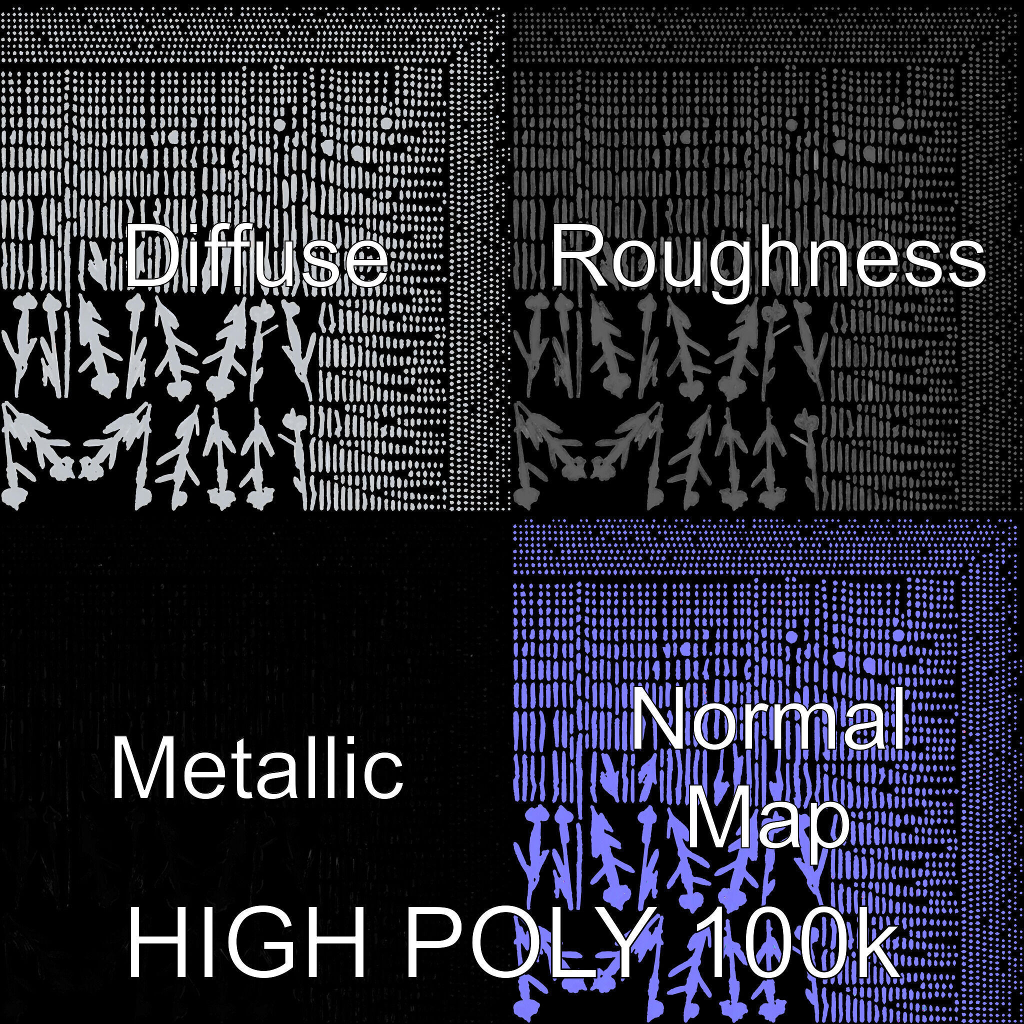 Intricate Snowflake Model Pack for Game and Animation Texture_3