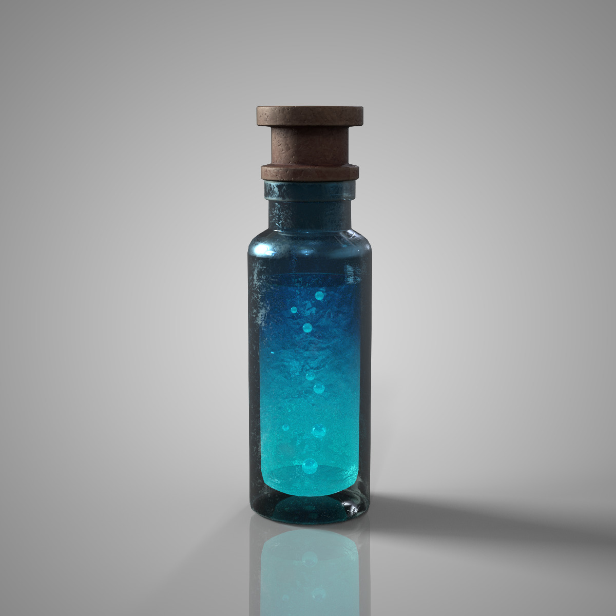 Fantasy Potion Bottle Bundle Game Ready PBR Low-poly 3D model Low-poly 3D model_7