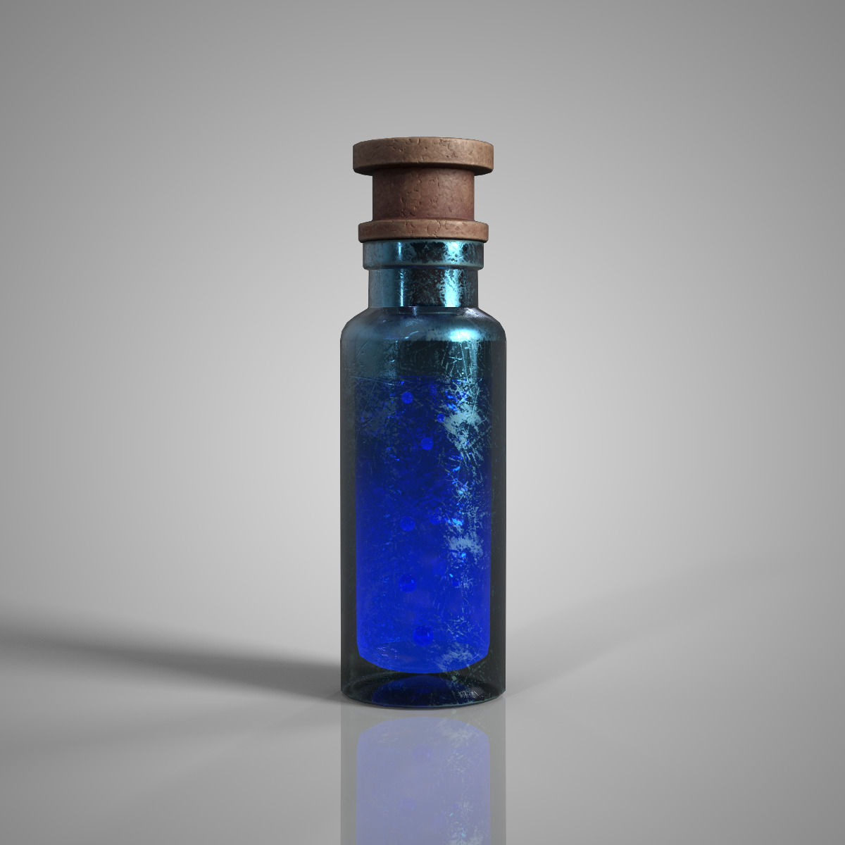 Fantasy Potion Bottle Bundle Game Ready PBR Low-poly 3D model Low-poly 3D model_4