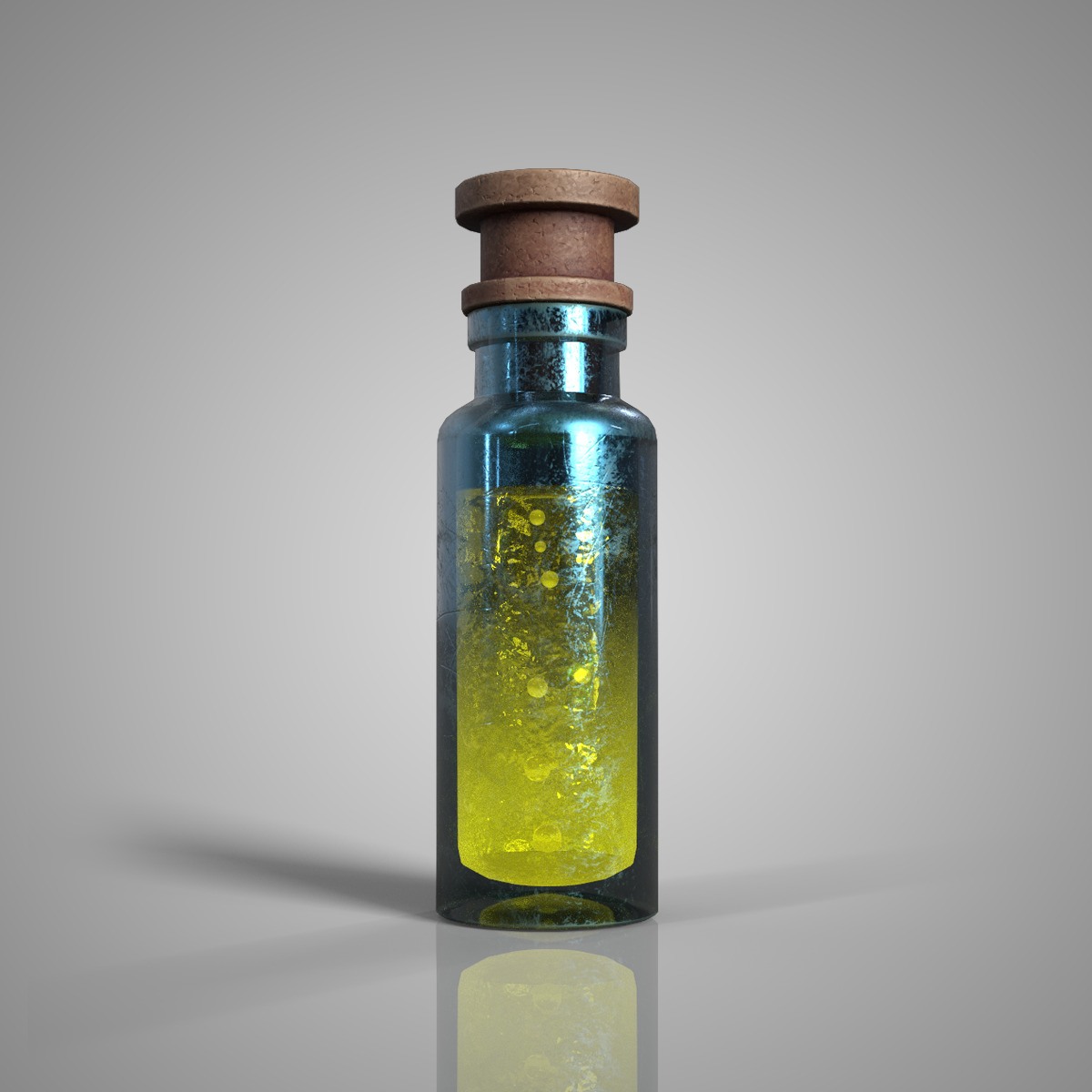 Fantasy Potion Bottle Bundle Game Ready PBR Low-poly 3D model Low-poly 3D model_3