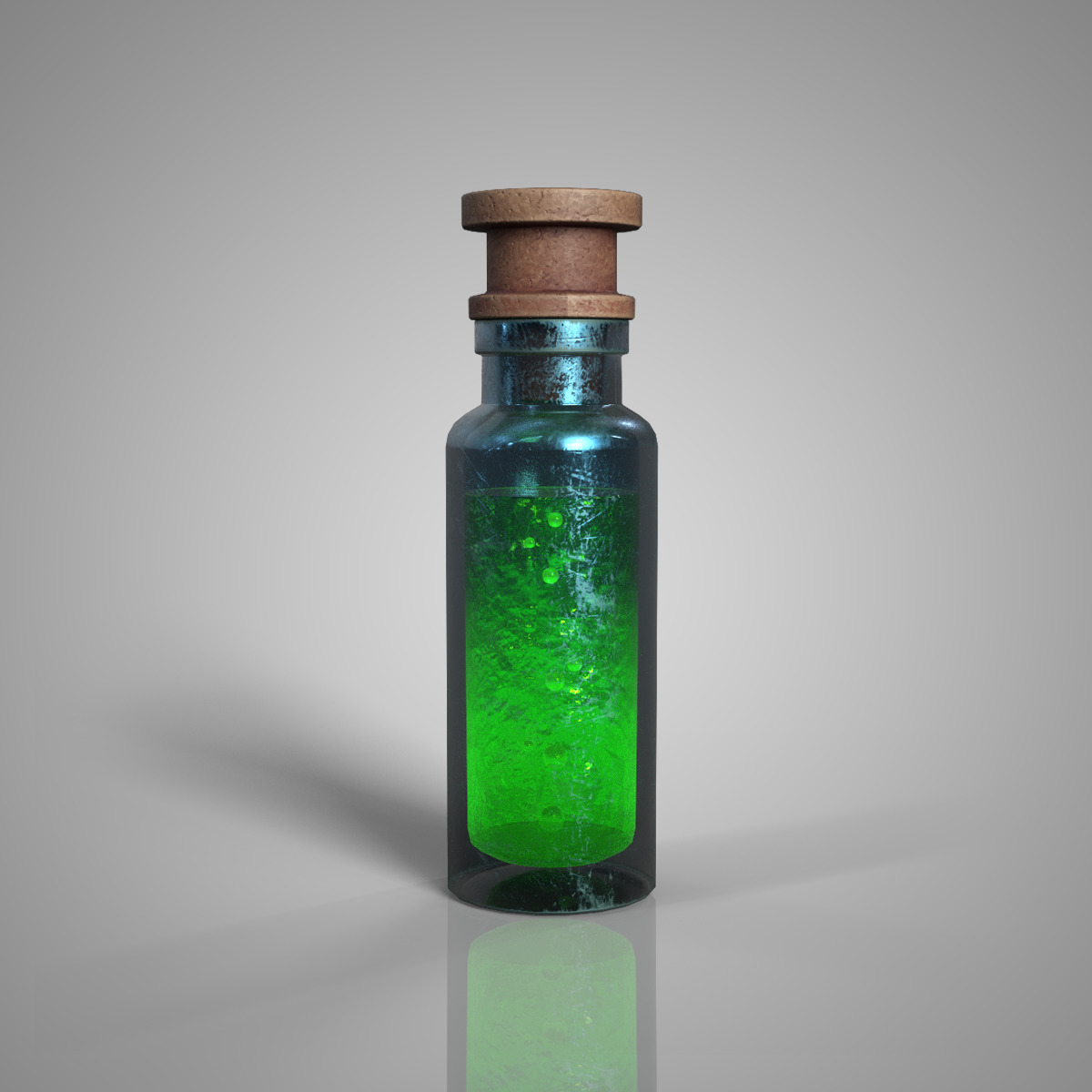 Fantasy Potion Bottle Bundle Game Ready PBR Low-poly 3D model Low-poly 3D model_2
