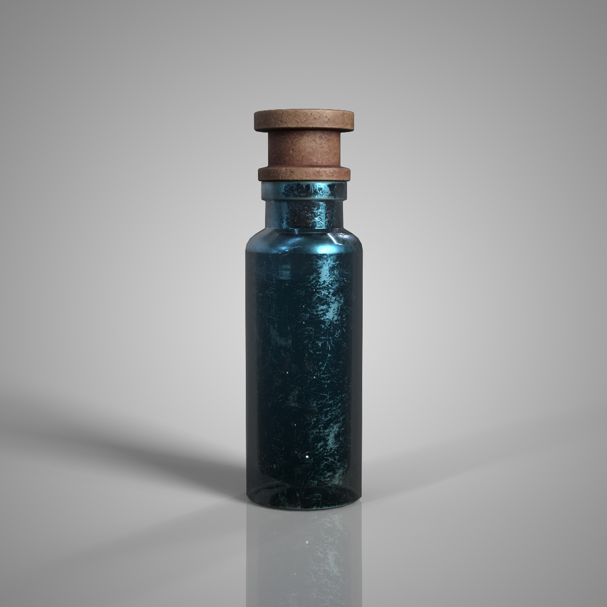Fantasy Potion Bottle Bundle Game Ready PBR Low-poly 3D model Low-poly 3D model_12