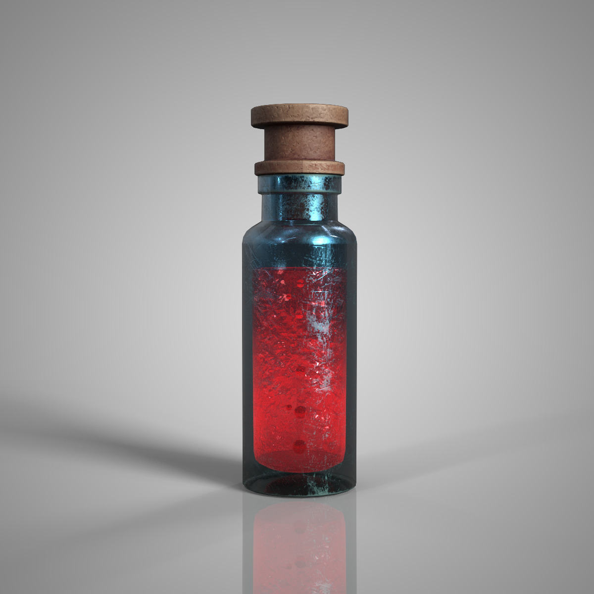Fantasy Potion Bottle Bundle Game Ready PBR Low-poly 3D model Low-poly 3D model_1