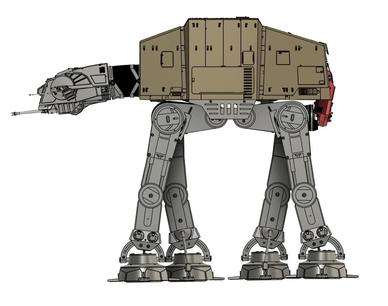 ATAT Studio Scale Model  3D print model_1