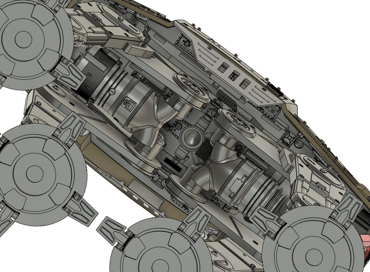 ATAT Studio Scale Model  3D print model_7