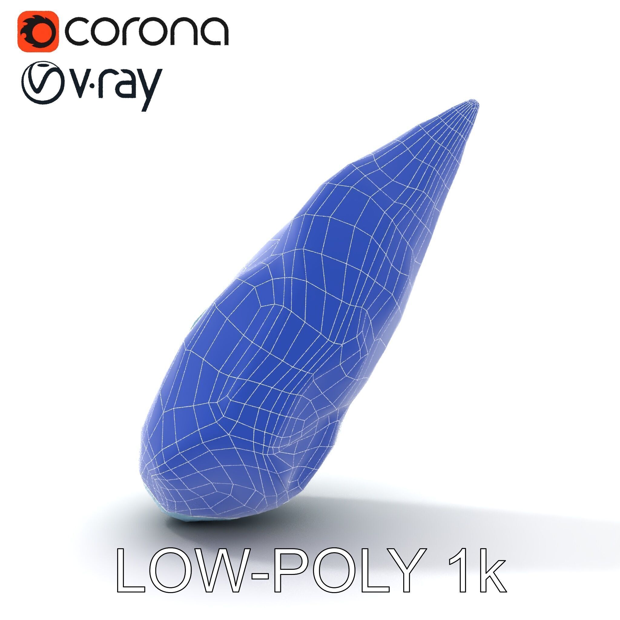 Crystal Shard Model Pack  Realistic Detailed Collection Low-poly 3D model_33