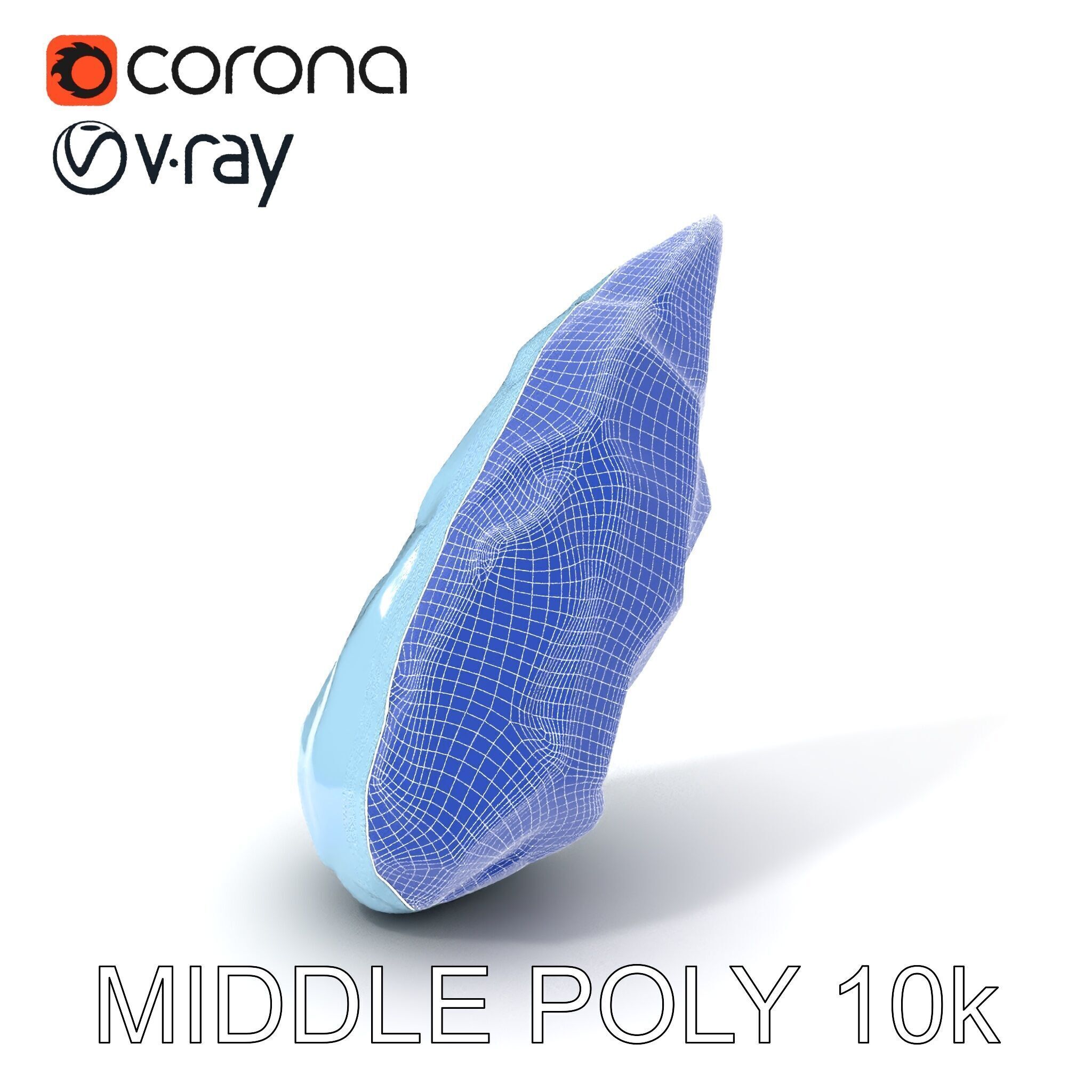 Crystal Shard Model Pack  Realistic Detailed Collection Low-poly 3D model_32