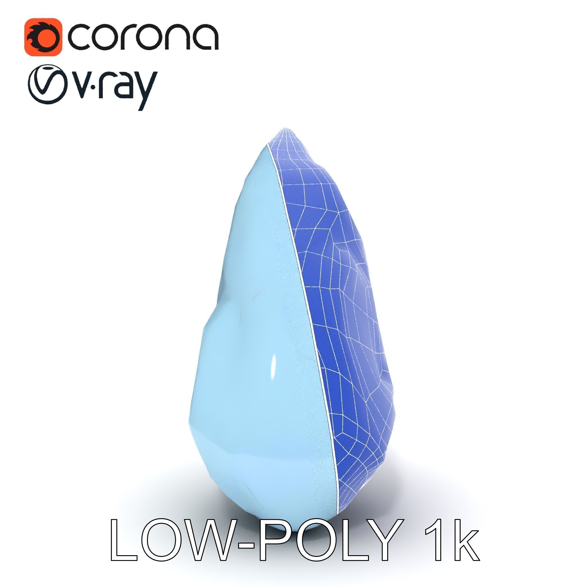 Crystal Shard Model Pack  Realistic Detailed Collection Low-poly 3D model_18