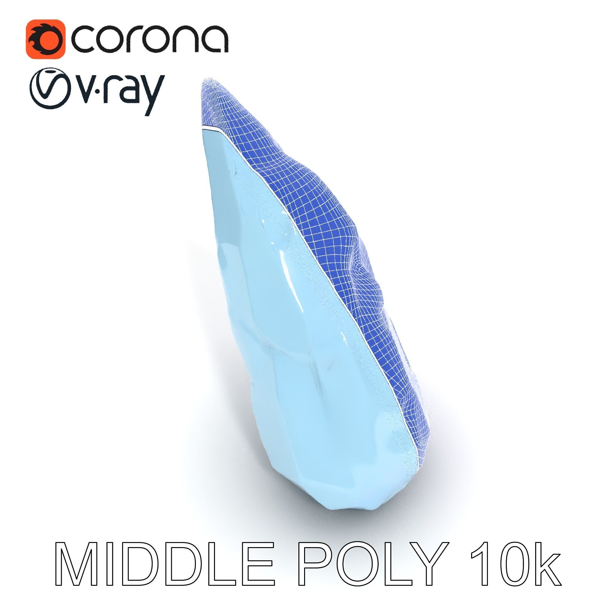 Crystal Shard Model Pack  Realistic Detailed Collection Low-poly 3D model_30