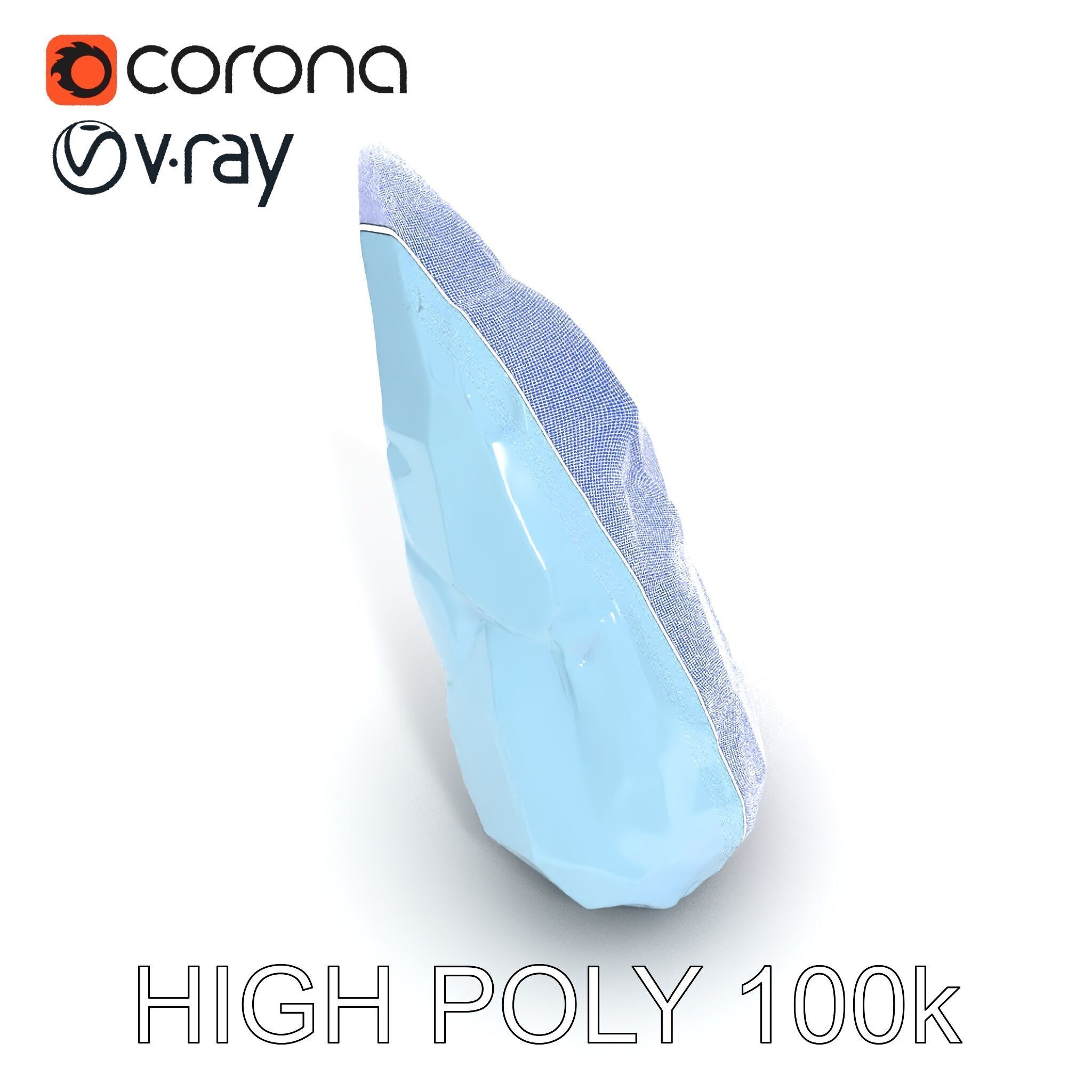 Crystal Shard Model Pack  Realistic Detailed Collection Low-poly 3D model_31