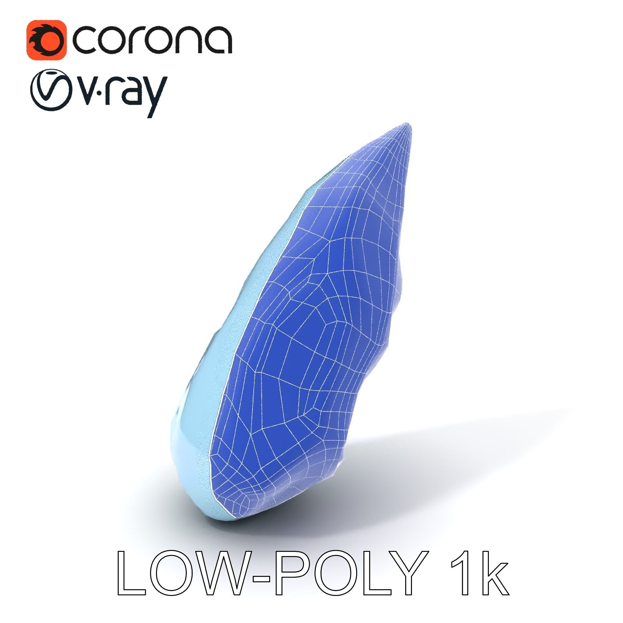 Crystal Shard Model Pack  Realistic Detailed Collection Low-poly 3D model_22