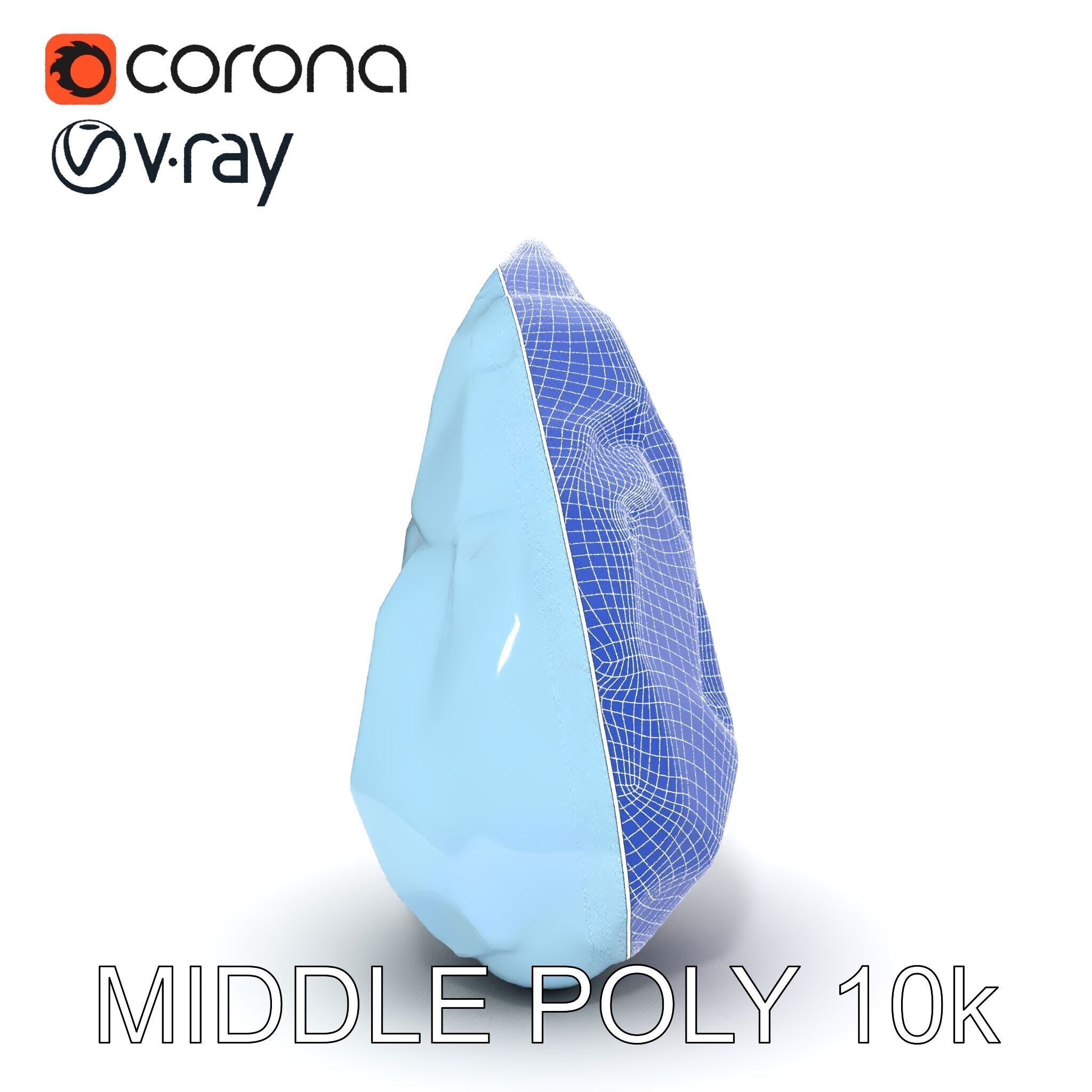 Crystal Shard Model Pack  Realistic Detailed Collection Low-poly 3D model_9