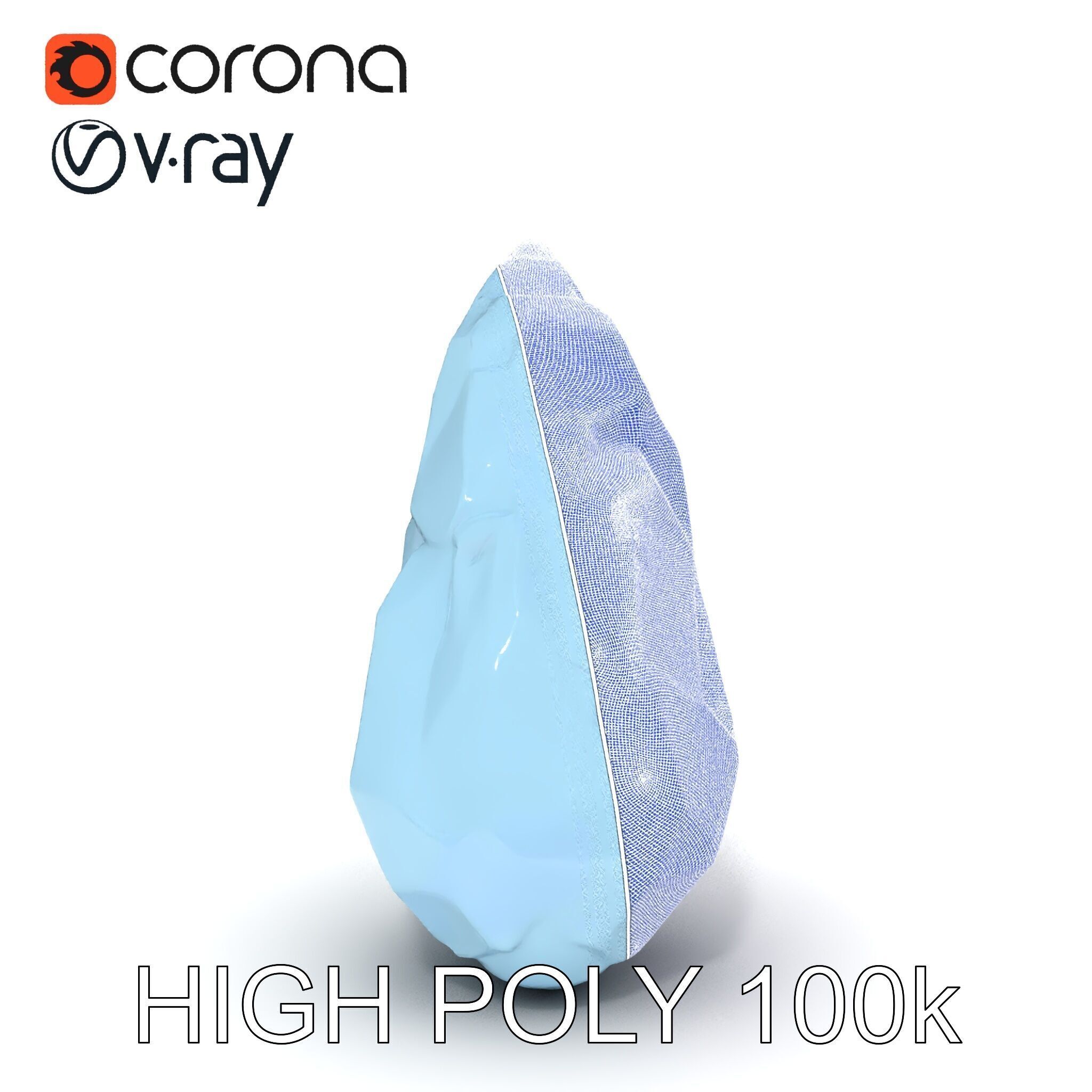 Crystal Shard Model Pack  Realistic Detailed Collection Low-poly 3D model_29