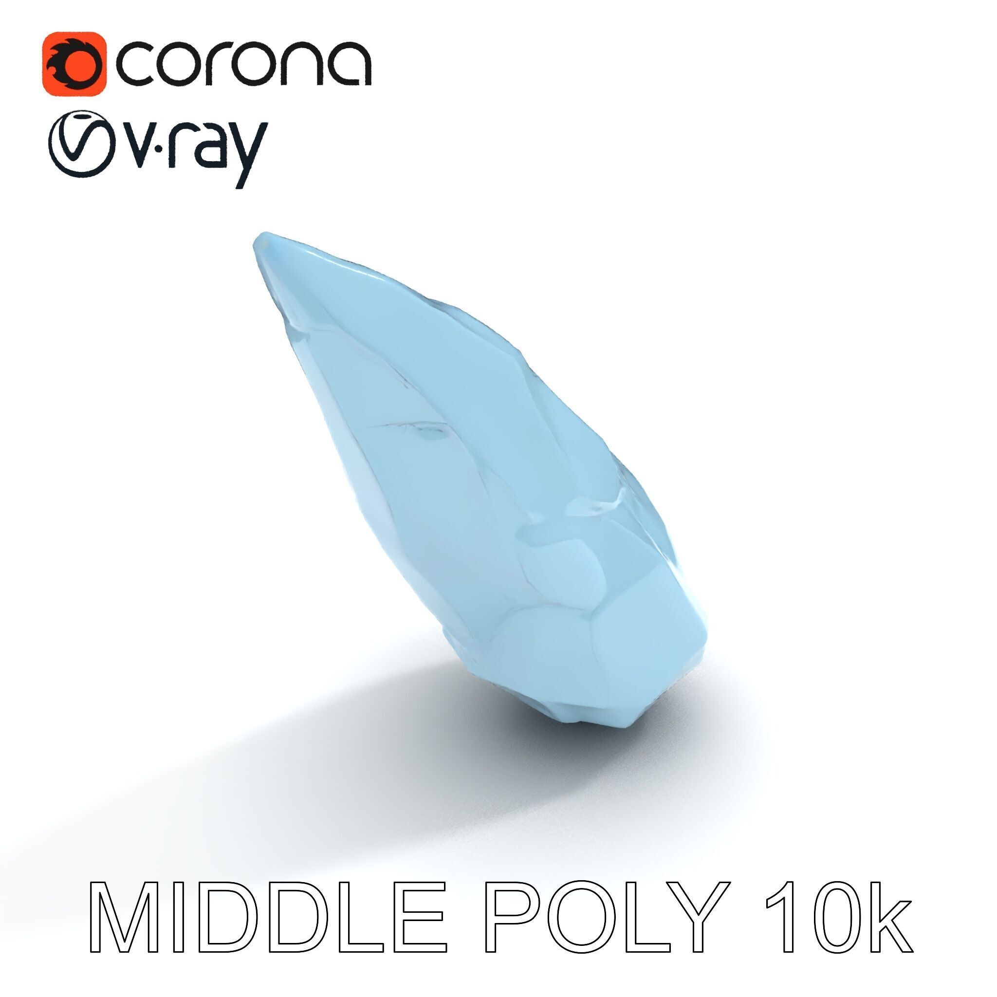 Crystal Shard Model Pack  Realistic Detailed Collection Low-poly 3D model_20