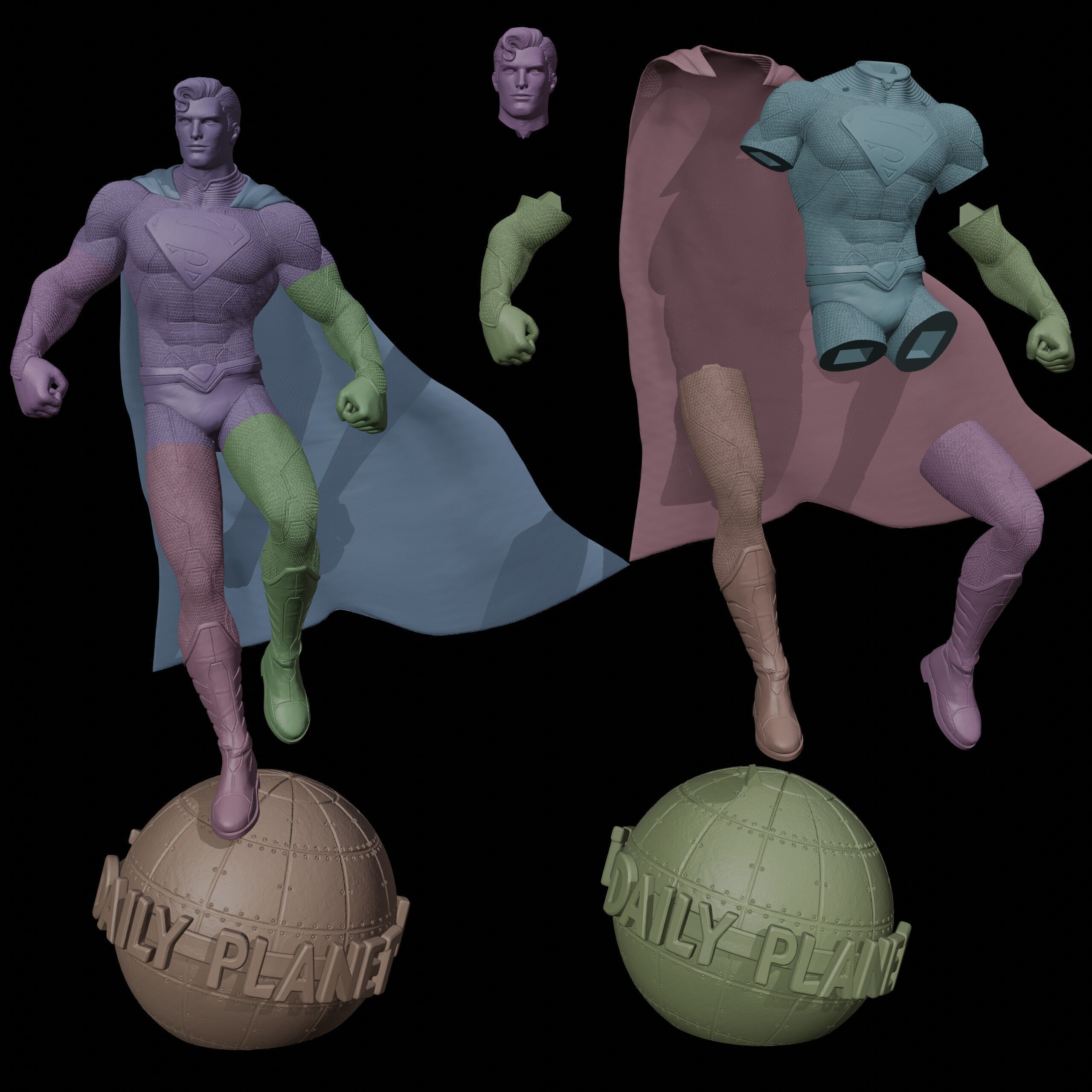 Superman 3D print model_12