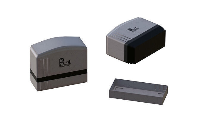 STAMPER Low-poly 3D model