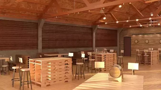 Harvest Barn Restaurant 3D model