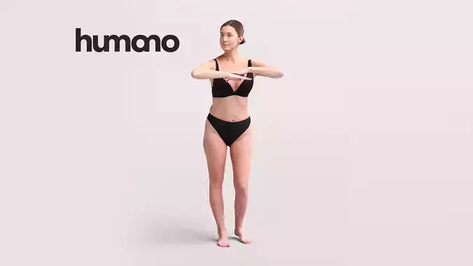 Humano Woman in swimsuit standing in the pool -2507-032-7340