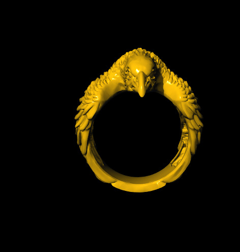 Animal Head Ring Combo Set Collection  3D print model_8