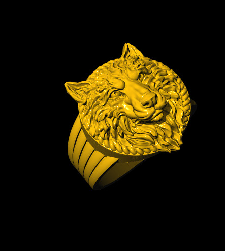 Animal Head Ring Combo Set Collection  3D print model_18