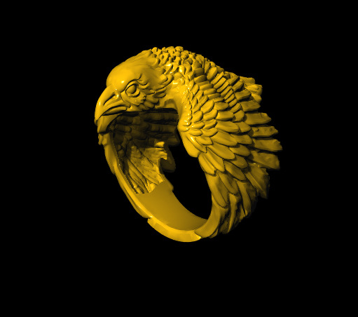 Animal Head Ring Combo Set Collection  3D print model_21