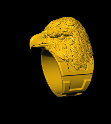 Animal Head Ring Combo Set Collection  3D print model_12