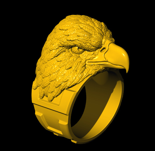Animal Head Ring Combo Set Collection  3D print model_10