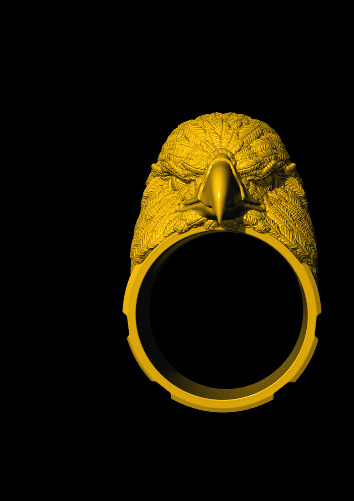 Animal Head Ring Combo Set Collection  3D print model_20