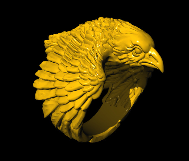 Animal Head Ring Combo Set Collection  3D print model_22