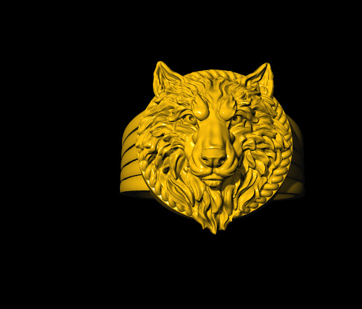 Animal Head Ring Combo Set Collection  3D print model_16