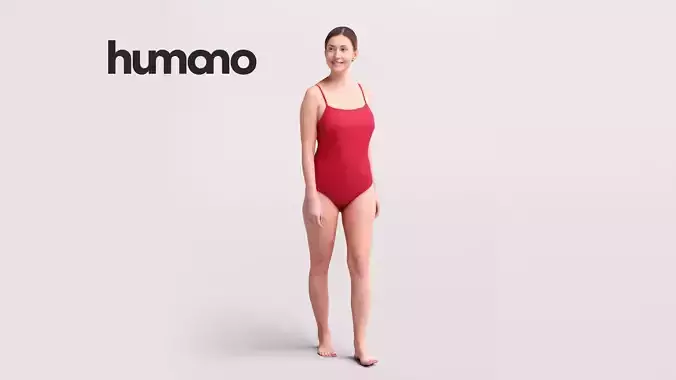 Humano Woman in swimsuit around the pool -2507-032-7305