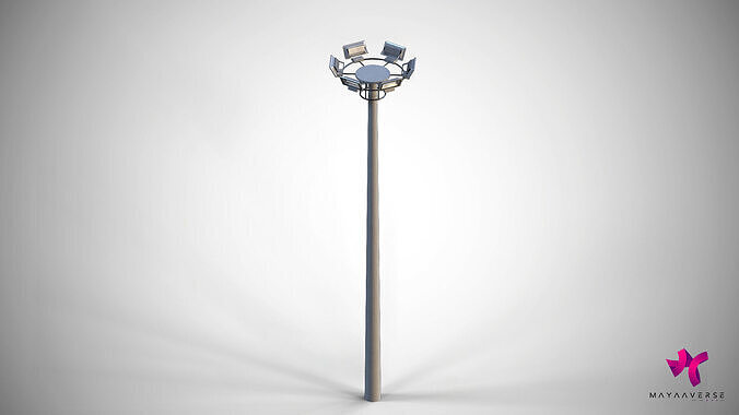 Halogen light  Low-poly 3D model