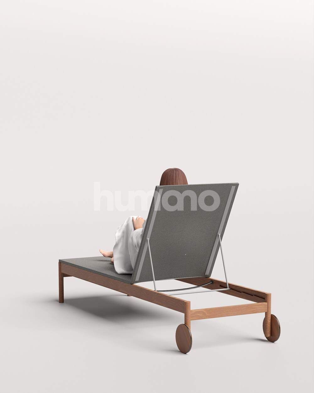 Humano Woman in bathrobe lying on sunbed Spa -2508-045-3795 3D model_7