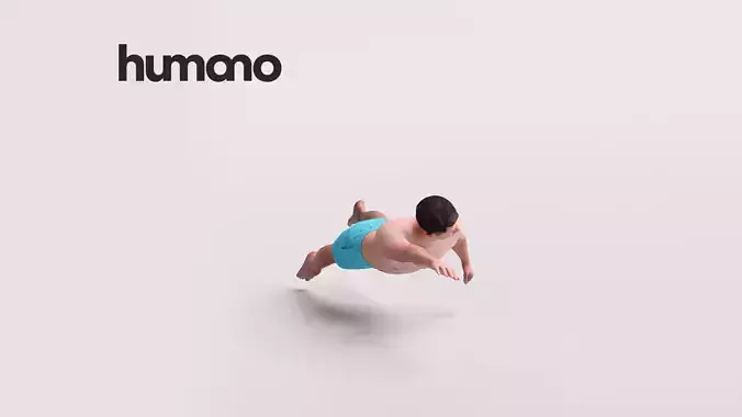 Humano Man swimming in a pool -2509-053-2268