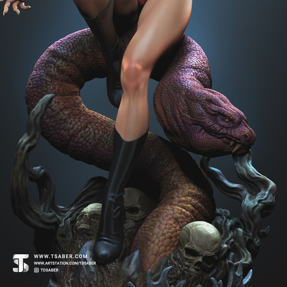 Vampirella Statue  3D print model_6
