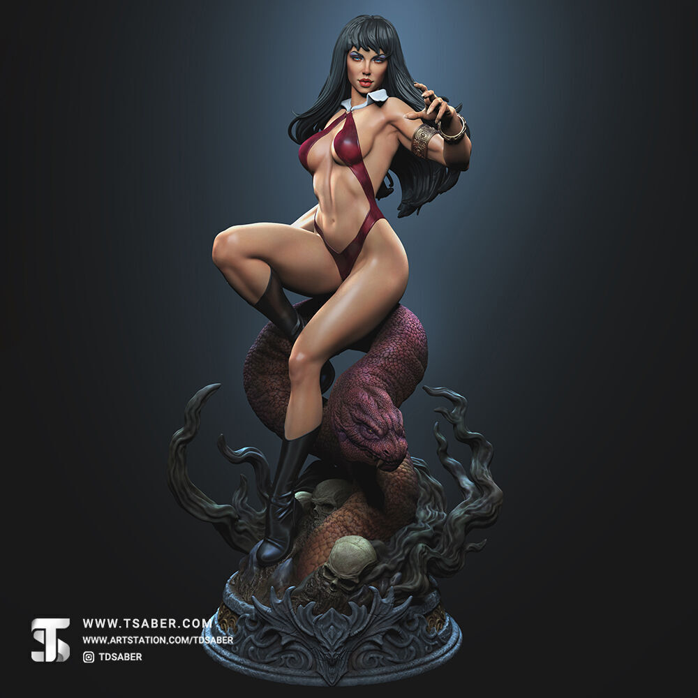 Vampirella Statue  3D print model_2