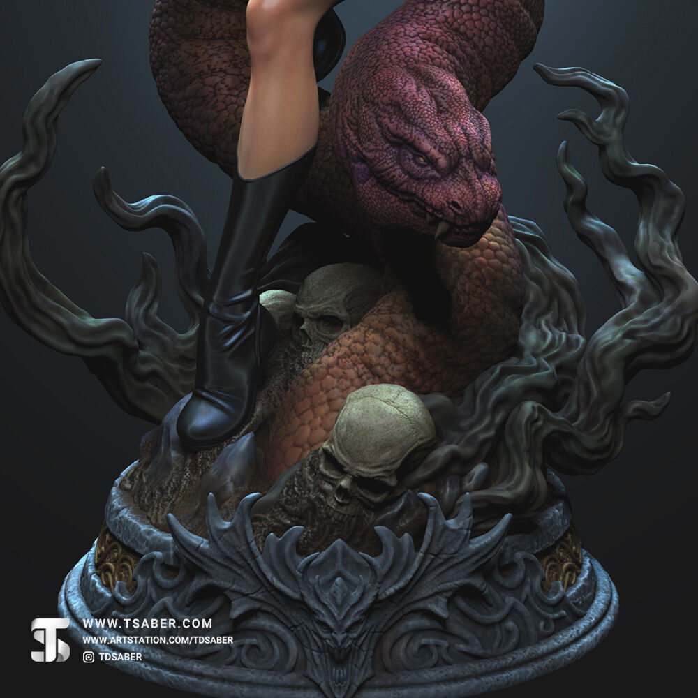 Vampirella Statue  3D print model_3