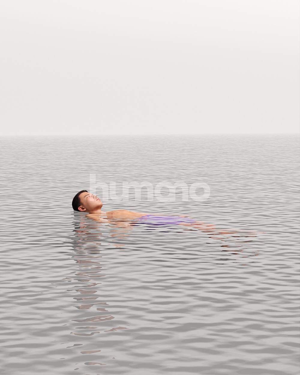 Humano Man swimming on back in a pool -2509-040-2984 3D model_14