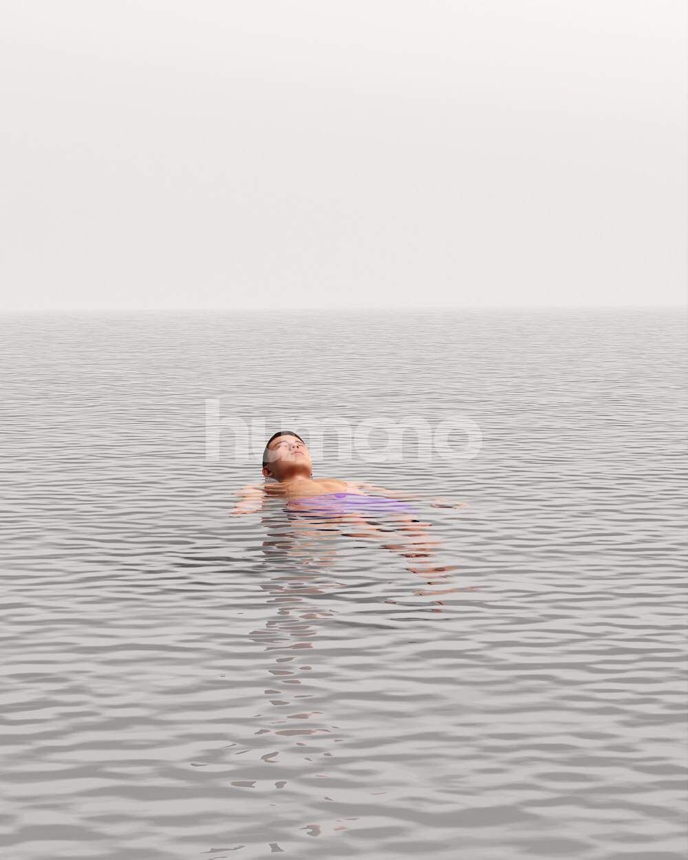 Humano Man swimming on back in a pool -2509-040-2984 3D model_13