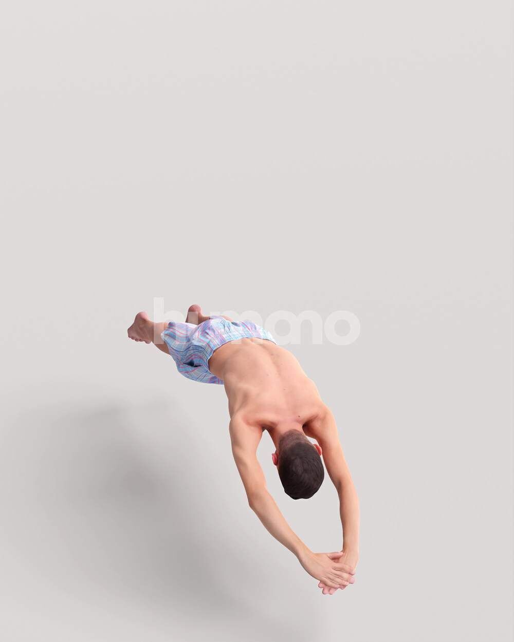 Humano Man jumping into the pool -2509-036-2041 3D model_11