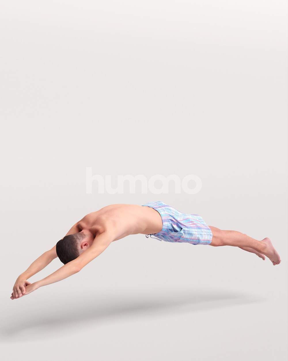 Humano Man jumping into the pool -2509-036-2041 3D model_8