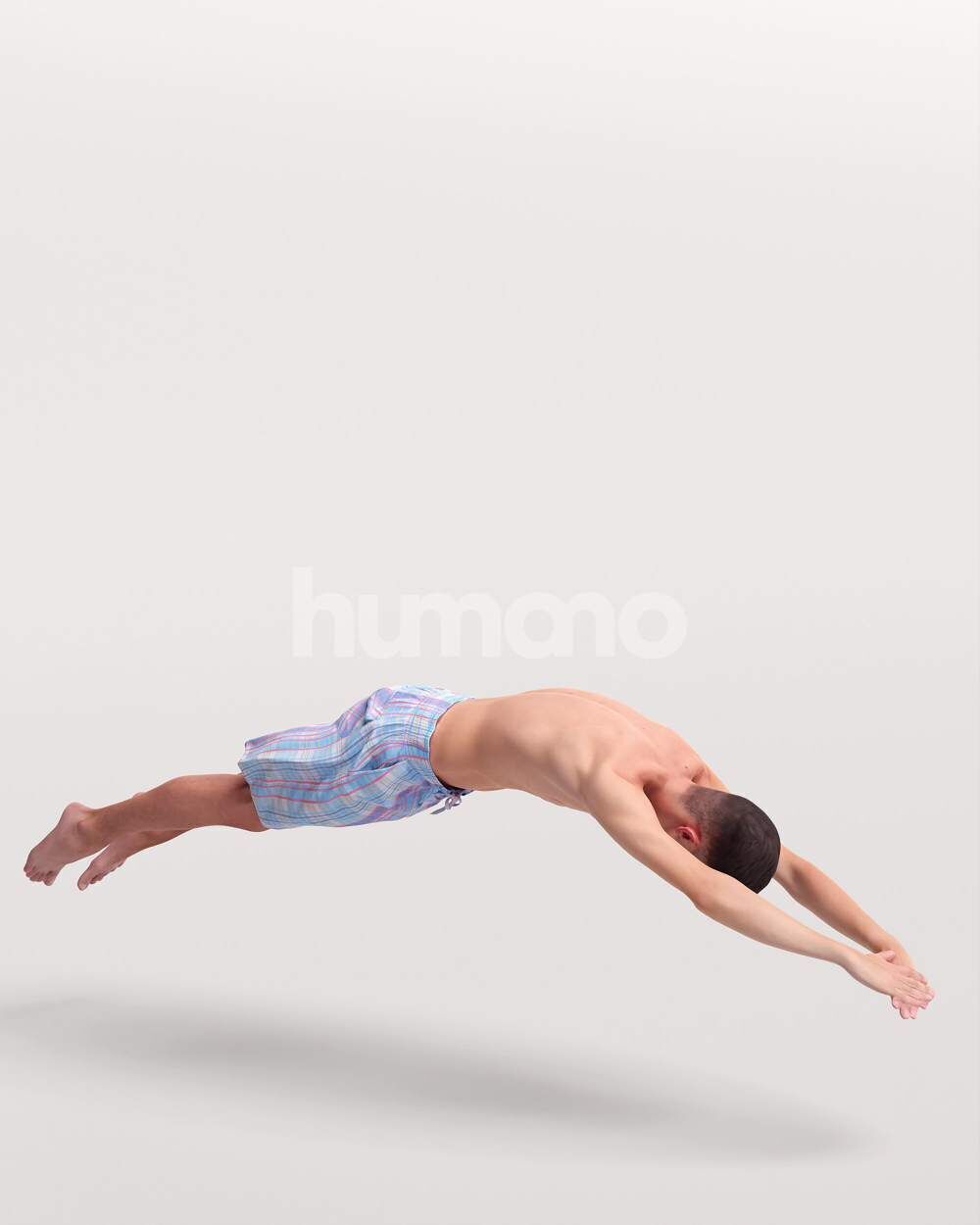 Humano Man jumping into the pool -2509-036-2041 3D model_5
