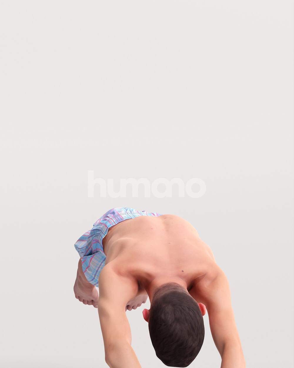 Humano Man jumping into the pool -2509-036-2041 3D model_10