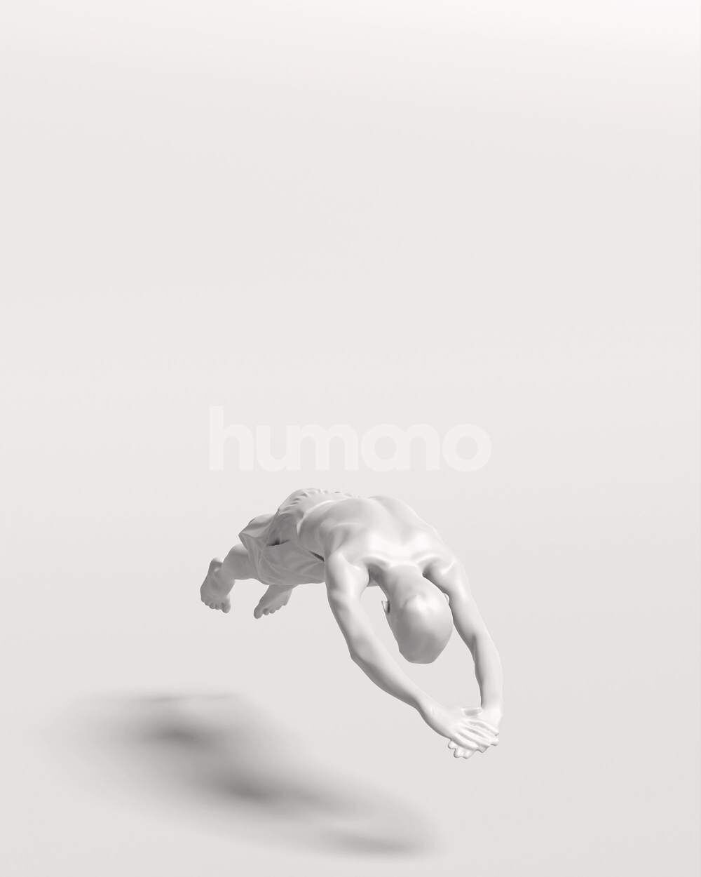 Humano Man jumping into the pool -2509-036-2041 3D model_3