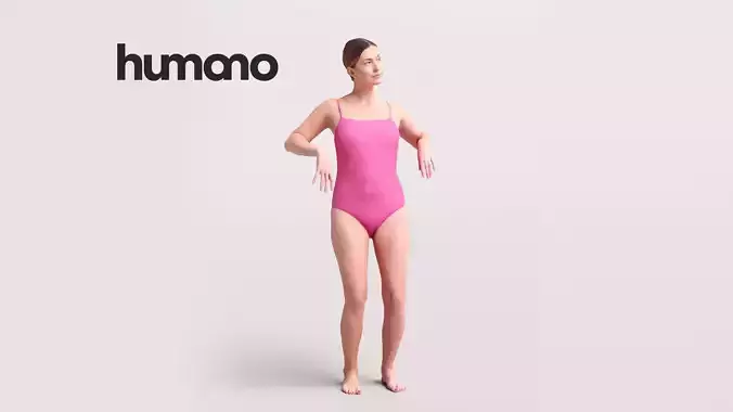 Humano Woman leaning of the edge of the pool -2509-032-7317