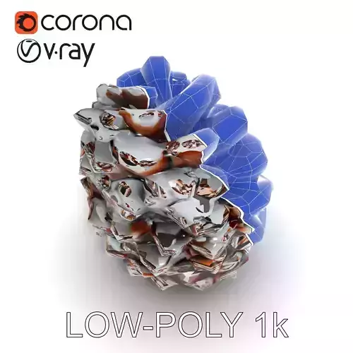 SnowDusted Pine Cone Model Pack