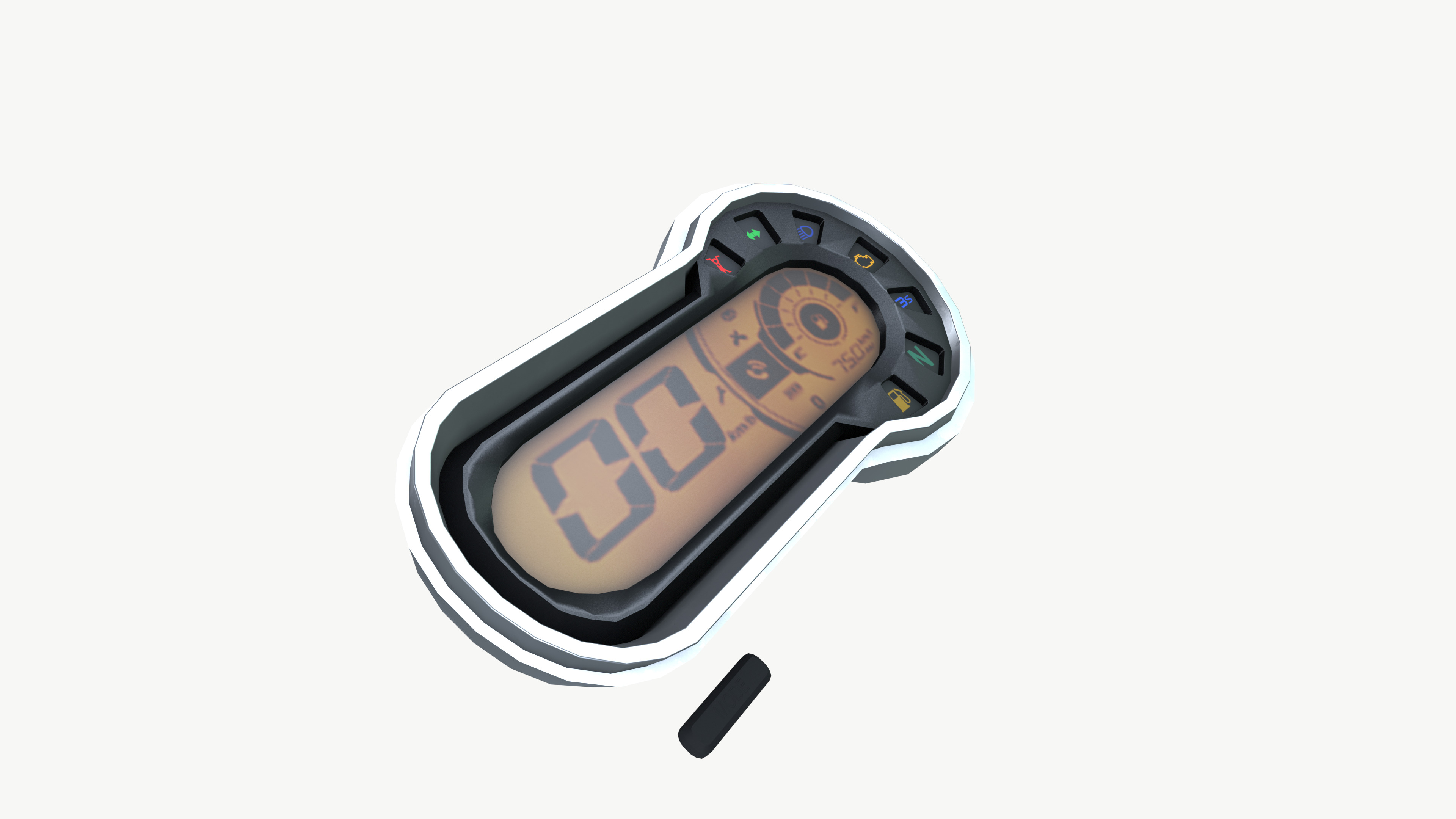 Splendor plus Meter 3D model_5