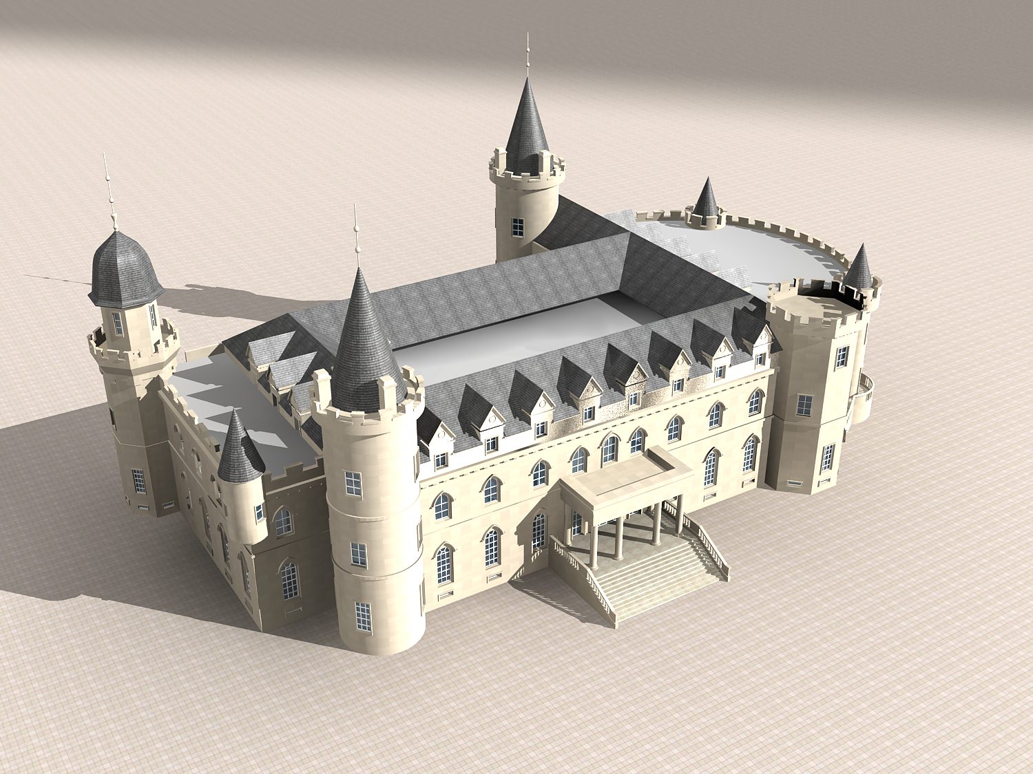 Hotel Building Collection 60 items Vol1 3D model_20