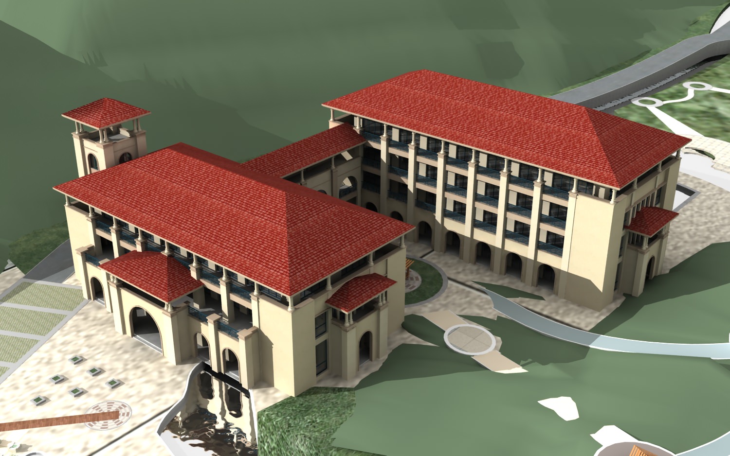 Hotel Building Collection 60 items Vol1 3D model_17