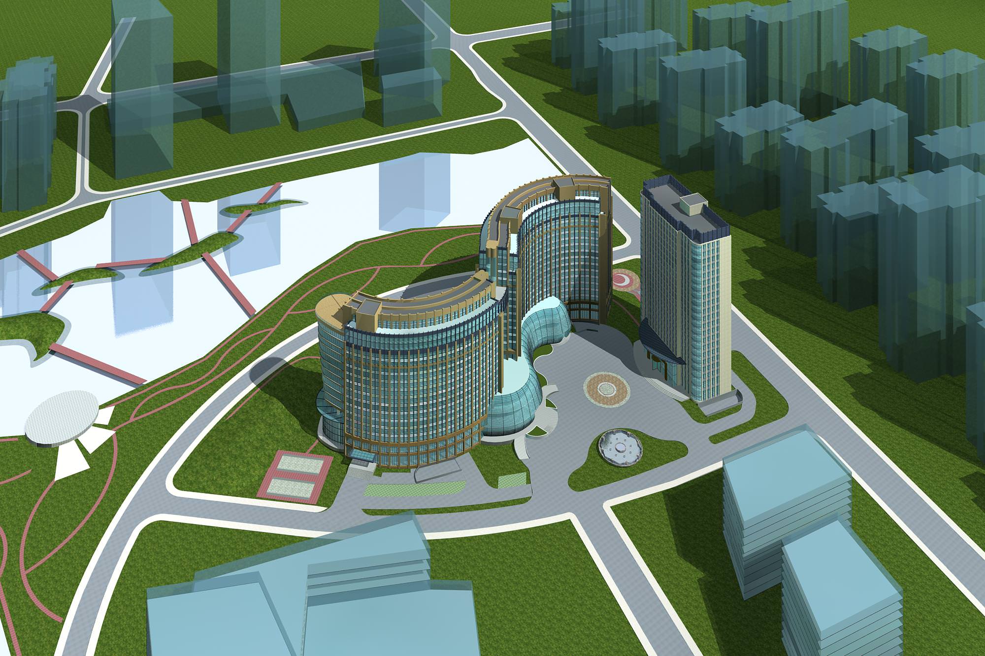 Hotel Building Collection 60 items Vol1 3D model_35